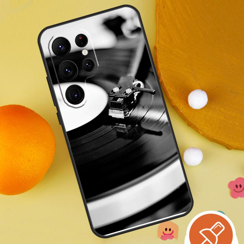 Vinyl DJ Record Art Phone Case For Samsung Galaxy S25 Ultra S24 S22 S21 Ultra S9 S10 S20 Plus S23 FE Funda Cover