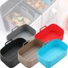 Air Silicone Fryer Pot Rectangle Baking Tray Basket Non Stick Kitchen Tools