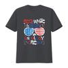 4th of July Red White Blue Oncology Crew Patriotic Nurse Mens T Shirt Black XL vintage Washed Stretched Versatile Soft Casual