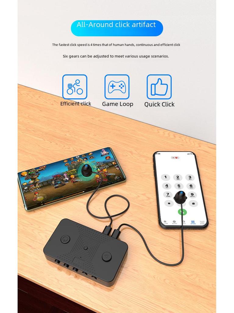 Cichy Kliker Ekranu Mobilnego z Długą Żywotnością Baterii