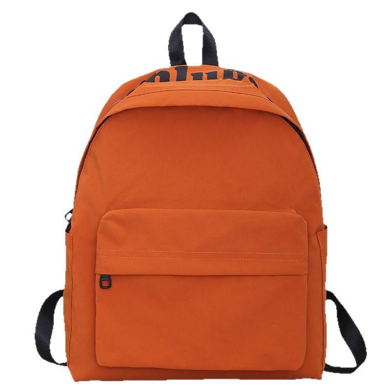 Schoolbag Color Student School Bag Women's Large Capacity Casual Versatile Lightweight Backpack New Student Travel Storage Backpack