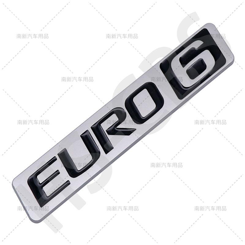 3D Metal EURO6 Emblem Badge EURO 6 Car Door Fender Trunk Body Stickers