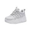 Summer Fashion Thick-soled Height-enhancing Versatile Women's Casual Sports White Shoes