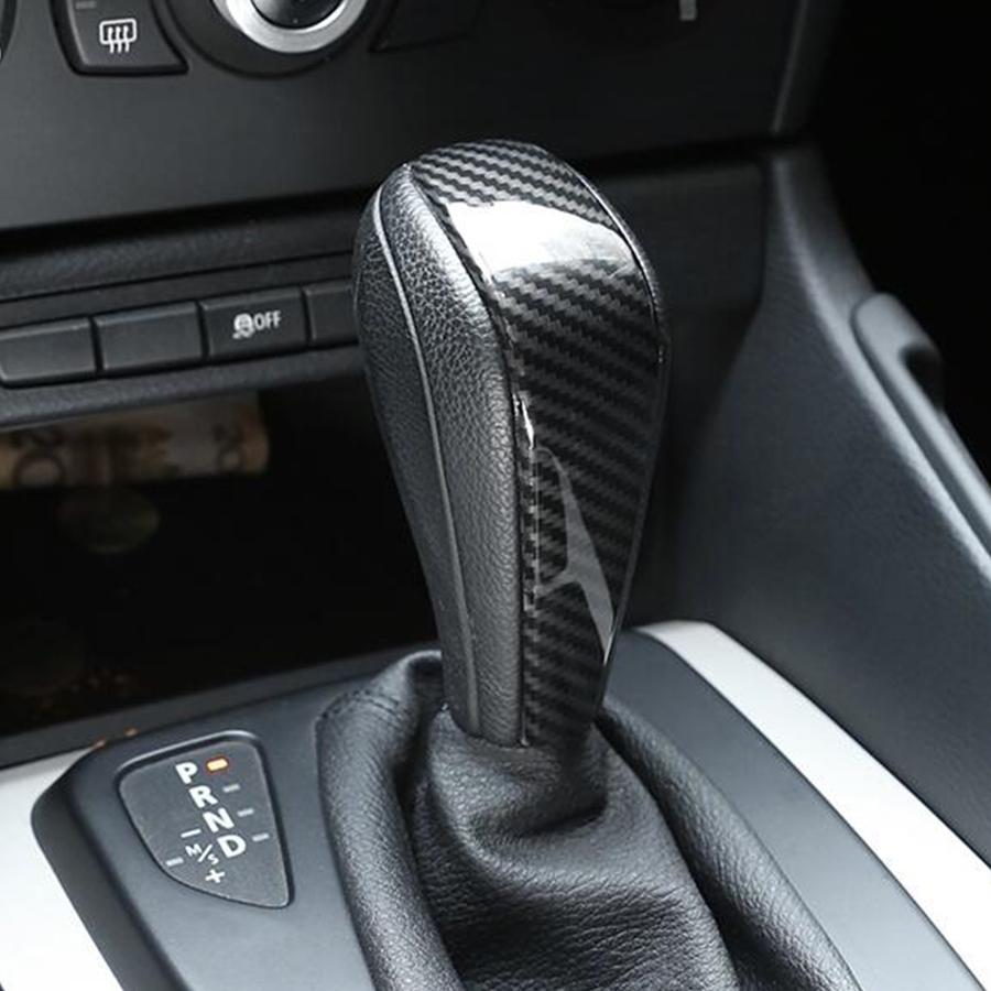 ABS Car Steering Wheel+Gear Shift Knob Head Cover For 3 Series E90 E92 E93 05-12