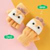 Children's gloves girl winter flip five fingers separated half fingers primary school students do homework to keep warm new winter