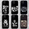 Punk Horror Band M-Misfits Phone Case Phone Case Soft Packaging Lightweight For iPhone17 16 15 14 13ProMax
