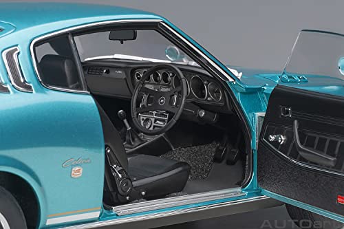 AUTOart 1/18 Scale Toyota Celica Liftback 2000GT (RA25) 1973 Turquoise Blue Metallic Finished Model