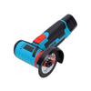 12V Mini Cordless Angle Grinder Polisher 19500RPM High Speed, 2 Saw Blades Compatible with Metal Wood Metal Cutting