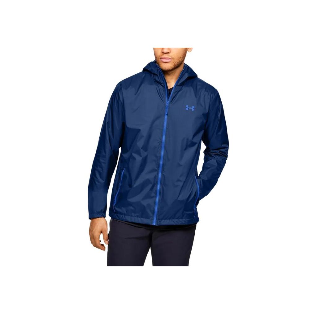 Under Armour Rain Forefront Storm Minimalist Hooded Zip Long Sleeve Jacket Men Jacket 1321439-449