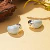 Simple temperament love light-colored earrings for women's 2026 new summer versatile