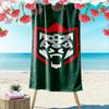 Geometric Tiger Face Towel Beach Towel Quick-drying for Travel Outdoor Sports Jogging Beach and Swimming