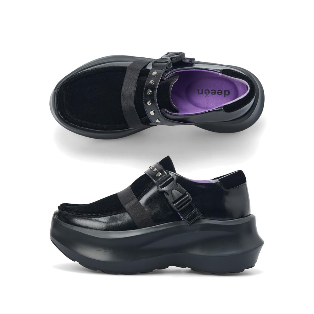 Deeen Women'S Buckle Strap Platform Slip-On Dw6Sssk609