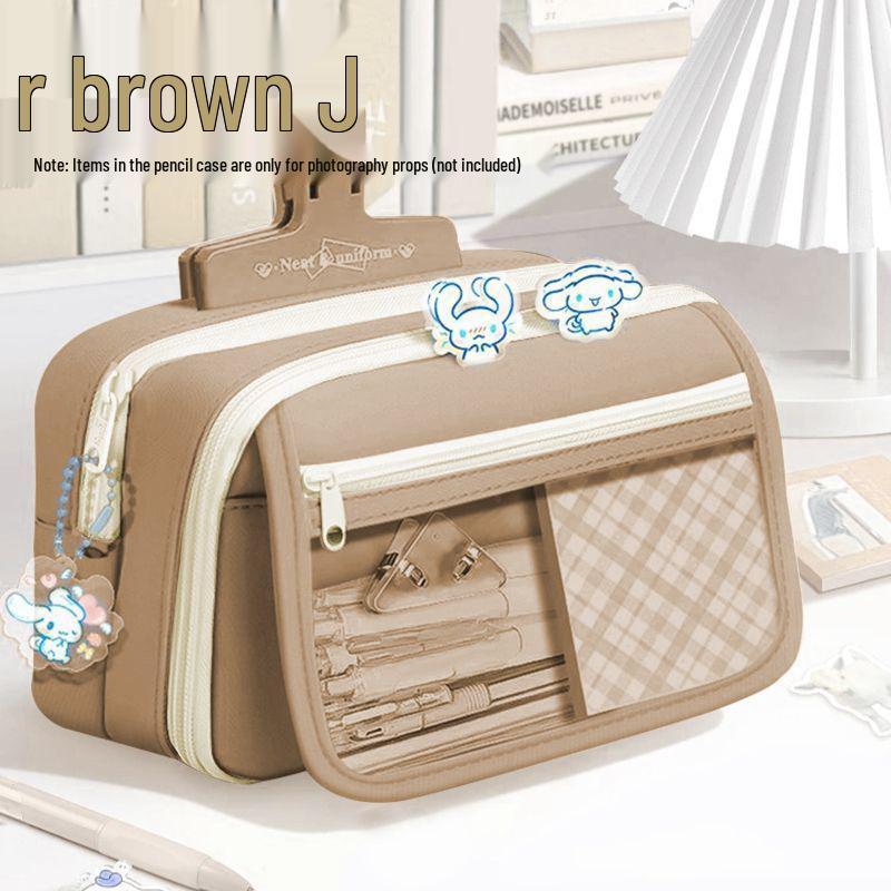 Large Capacity Transparent Pencil Case for Girls and Boys - New Style for Junior High Students