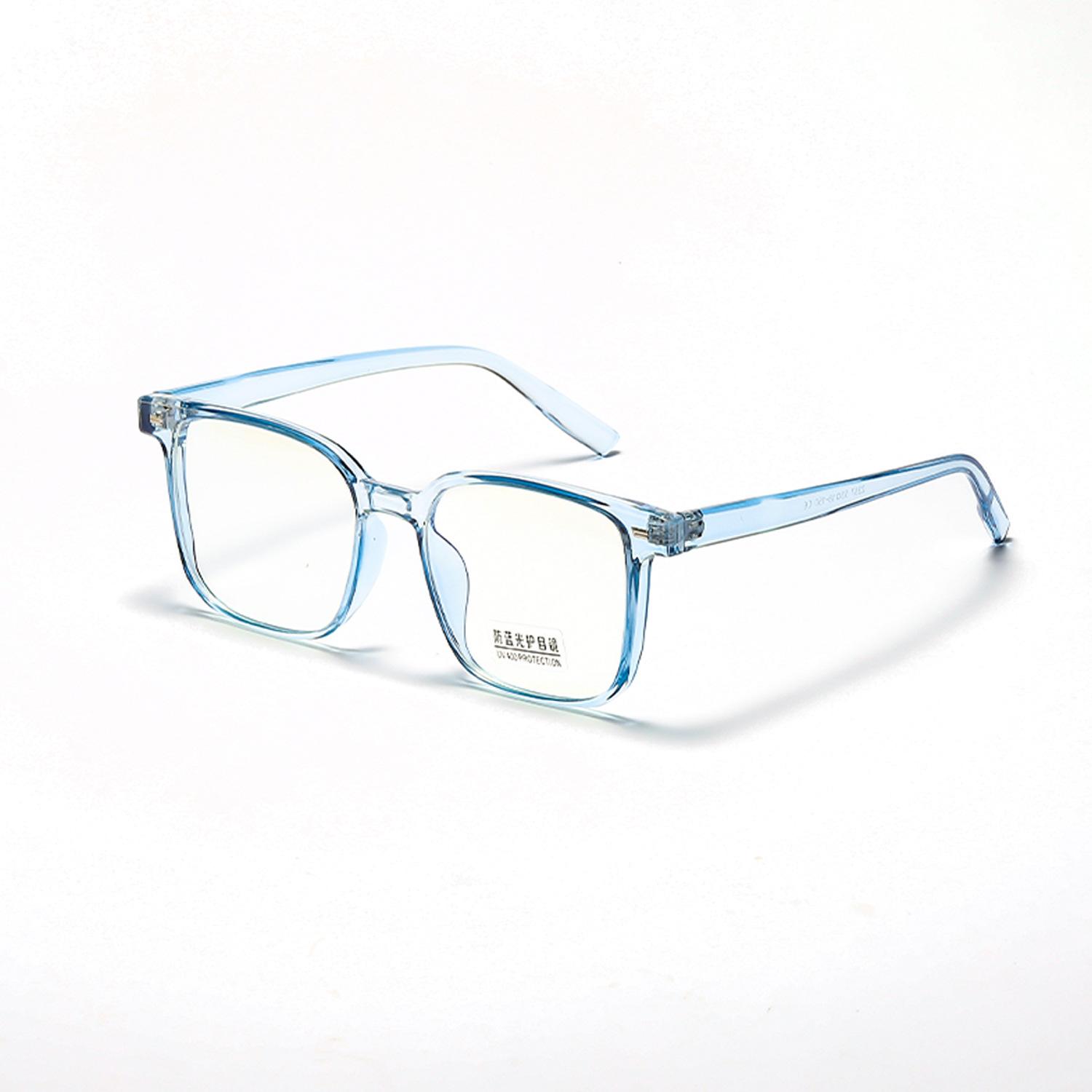 

Очки цвета конфет квадратные литературный темперамент простое зеркало женская квадратная оправа очки оправа мужская плоская оправа зеркало светло-синий