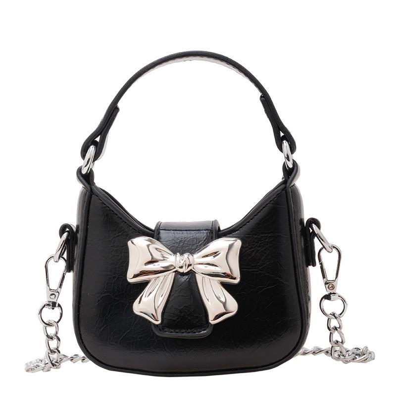 Fashionable Korean Style Mini Shoulder Bag For Kids With Cute Bow Design