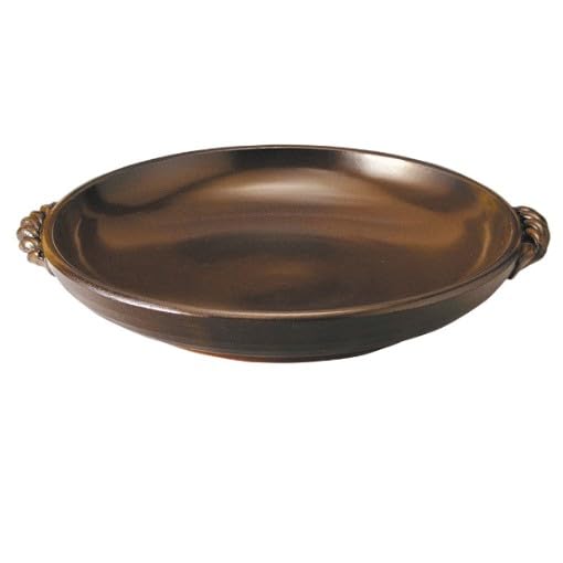 Maruyoshi Pottery Ash Glaze Heat-Resistant Ceramic Plate, Size 10, M4323