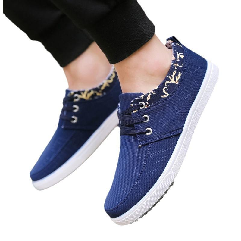 2025 summer new Korean version board shoes casual sports men's shoes student canvas shoes low-top trend breathable shoes men