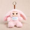 Fashionable Plush Doll Keychain In Sitting Pose 16cm Long Fashion Backpack Charm For Personalizing Keys And Bags