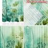 2D FLAT PRINTING 2pcs Curtains (Without Rod) Floral Watercolor Greenery Saint Patrick is Day holiday curtains with digital