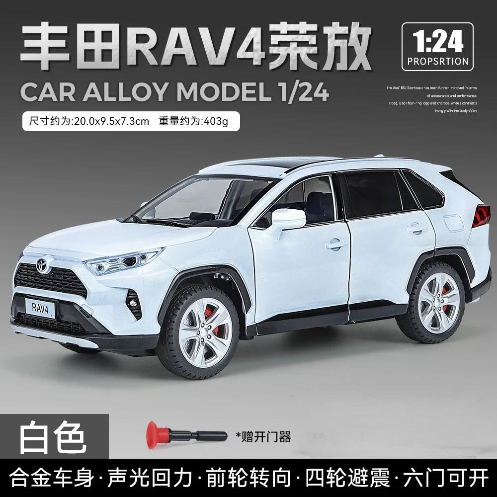 

1:24 Toyota RAV4 SUV Off-road Vehicle High Simulation Diecast Car Metal Alloy Model Car Children s Toys Collection Gifts