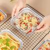 10 Pcs Tin Foil Box Disposable Aluminum Foil Pans with Temperature
