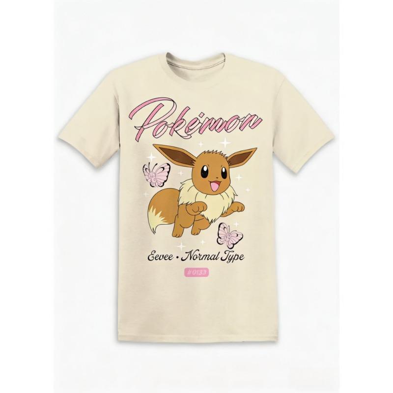 Pokémon Squirtle Evolution Printed Pure Cotton T-shirt Men and Women Spring/Summer New Collection Fashion Short Sleeved Shirt