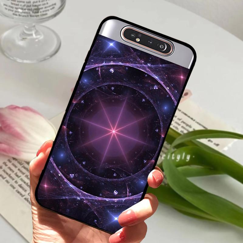Per Samsung Galaxy A80 Custodia A 80 Antiurto Morbida TPU Silicone Copri Telefono Per Samsung Galaxy A80 Funda A80 2019 Capa Cartone Animato