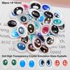 50pcs Crystal Doll Eyes Accessories Multistyles Simulation Glass Eye Patches
