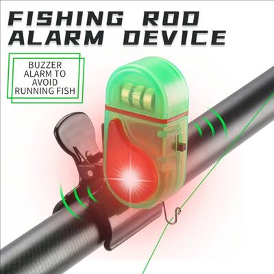 Lampada Avvisatore di Abboccata da Pesca con Clip 80dB Luce di Allarme per Pesca Notturna Indicatore di Abboccata Elettronico Universale Sensore di Abboccata Lampada LED Accessori da Pesca