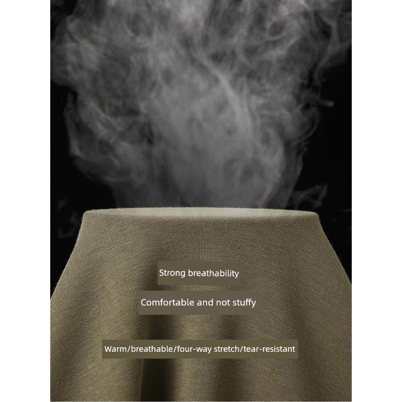 Accessible Luxury Air Cotton Sweatshirt Men 2024 New Spring and Autumn round Neck Pullover Export Men's Shoulder Casual Outwear