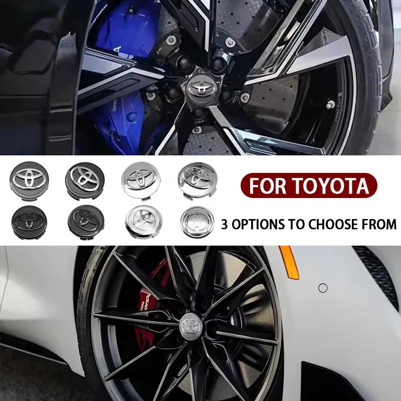 4Pcs 57/62mm Car Wheel Center Hub Cap Rim Cover For Toyota Corolla RAV4 LEVIN Yaris C-HR Camry Prius Prado Car Auto Accessories