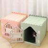 All-Weather Semi-Closed Plastic Pet House Waterproof Indoor Cat Bed Puppy Shelter Rainproof Dog Kennel for Kittens
