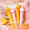 Kawaii Stationery Aesthetic Stationery Items Office Accessories Cute Cat Paw Ballpoint Pens Portable Mini Gel Pen Pocket Pen