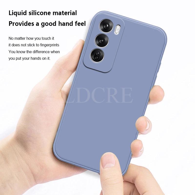 Für OPPO Reno 12 Pro Hülle Flüssigsilikonhülle Reno 12 Pro Hülle TPU Weichgummi Schutzhülle Reno 12 Pro Hülle