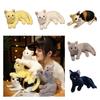 31cm Realistic Plush Cat Doll Soft Stuffed Kitten Toy In Pure Grey White Yellow And More For Kids' Pet Collection