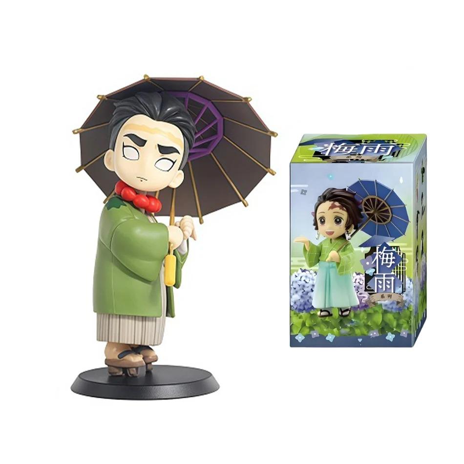 2026 Anime Demon Slayer Spring Plum Rain Series Figure Blind Box Tanjiro Kamado Nezuko Action Model Set Toys Ornament Surprise