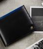 Men's Leather Wallet N992-RVT Black+Navy