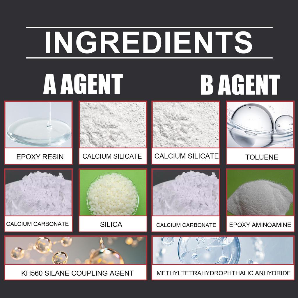 Jakehoe Fliesenreparaturkleber Haushalt Badezimmer Fliesen Bodenfliesenreparatur Marmor AB Reparatur Wasserdichter Kleber