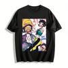 JOJO Style Doujin Fun Printed Short Sleeve T-shirt Anime Peripheral Loose Casual Crew Neck Top Pure Cotton T-shirt