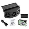 Solar Powered Car Ventilation Fan 3 Cooling Fans,Rechargeable Auto Air Circulation Cooler, Automatic Cooling Car Fan For Vehicle