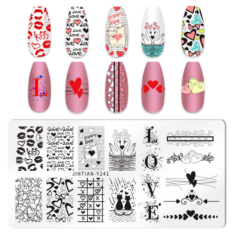 Tiger Zebra Leopard Print Nail Stamping Plates Animal Image Printing Stencil Nail Stamp Templates Nail Art Tool Nails Decoration