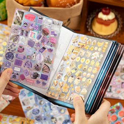Mr.Paper 30 szt. notesy z piaskiem gwiezdnym błyszczący piasek naklejki z folii PET wycinane książka koreański kawaii materiał do rękodzieła DIY kolaż dziennik kalendarz