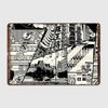 Manga Metal Sign Cinema Living Room Club Bar Classic Plaques Tin Sign Poster