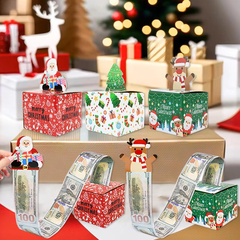 1PC Festive Layered Candy Box with Wrapping Paper Paper  Box 13.5x13x11cm