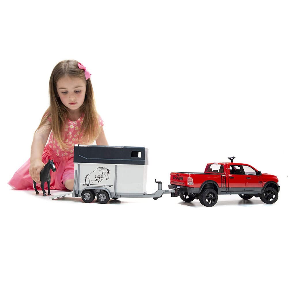 BRUDER Ram Power Wagon & Hestehenger BR2501