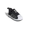 adidas Originals SUPERSTAR 360 Fleece Lined Abrasion Resistant Low Top Skateboard Shoes Black Infant And Toddler EG3366