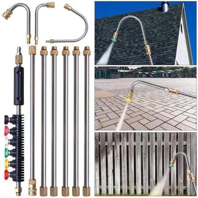 4000 Psi Teleskop Hochdruckreiniger Lanzen Set Kommerzielle Qualität Hochdruckreiniger für Dachrinnen- & Dachentwässerungs- & Wände-Reinigung