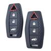 New Silicone Car Remote Key Case Cover Keychian Fob Holder For Mitsubishi Outlander    Holder Protection Accessories