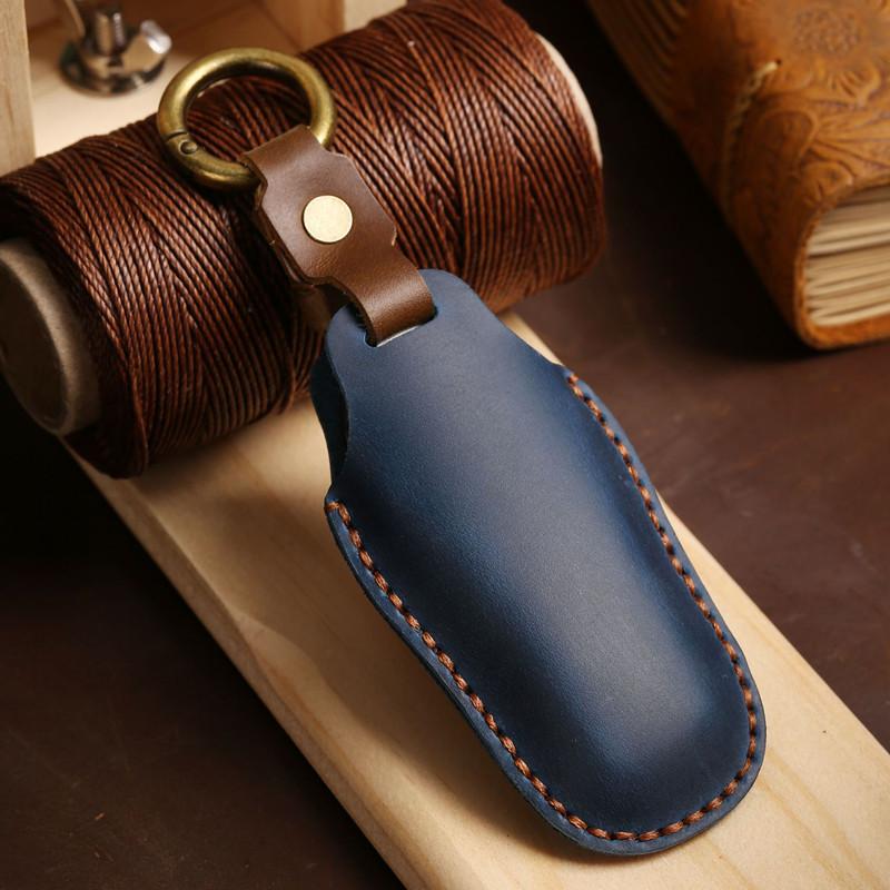 Car Key Cover Smart Remote Key Case for BYD Tang DM 2018 Key Bag Auto Accessories Keychain Keyring Key Covers