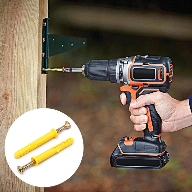 Industrial Grade Small Expansion Screws Masonry Screws & Wall Plugs Set 100pcs